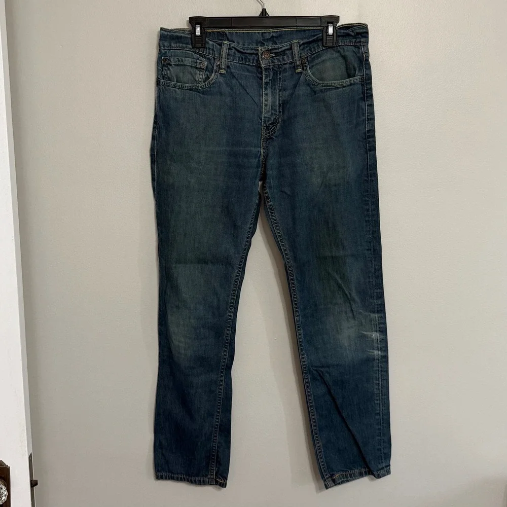 Levi's 511 Mens 32x32 (Actual 32x30) Slim Fit Stretch Denim Blue Jeans